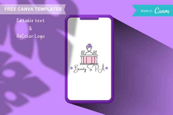 Download Canva Logo Templates - Hot Shower Relax - Relax Collection