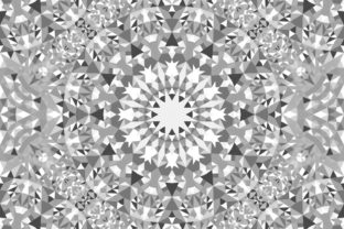 Download Seamless Grey Triangle Mandala Pattern - Premium Resources