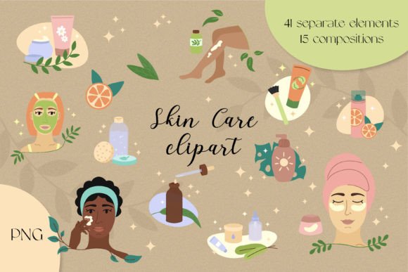 Download Skin Care Clipart | PNG Illustrations - Illustrations Collection